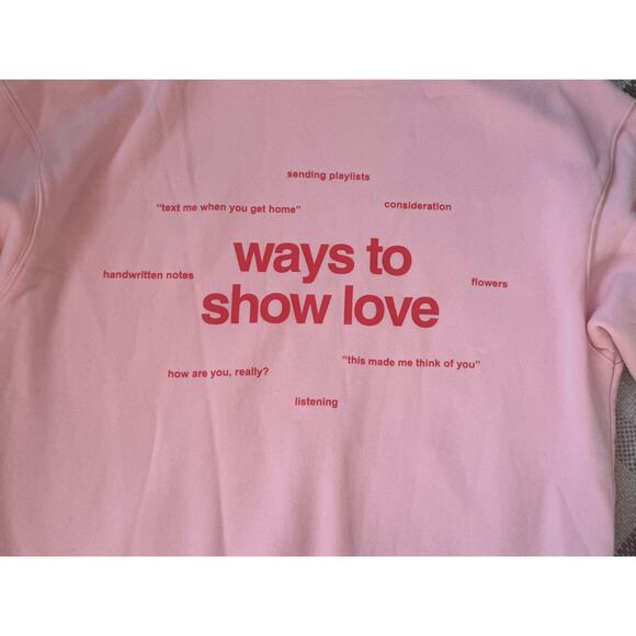 Comfrt Affirmation Hoodie Bubblegum Pink Large Unisex Comfort Sweatshirt Anxiety - Picture 7 of 7